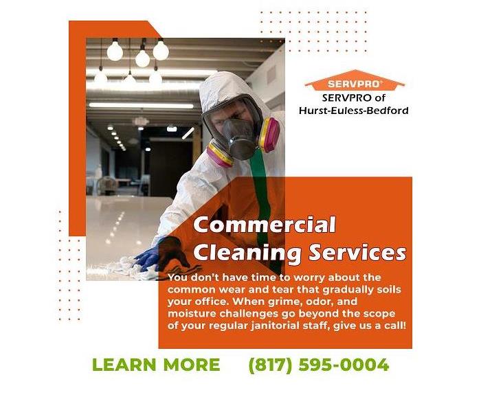 Here to Help advertisement with SERVPRO information